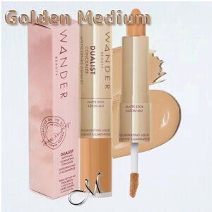 Wander Beauty Dualist Matte & Illuminating Concealer* ~ GOLDEN MEDIUM (Warm) NIB